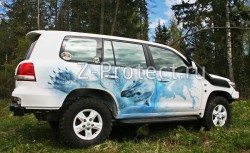 Toyota Land Cruiser 200 White bears Neklen